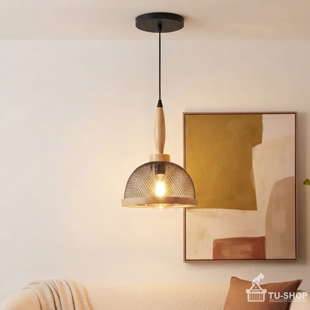 Vintage mesh pendant light 