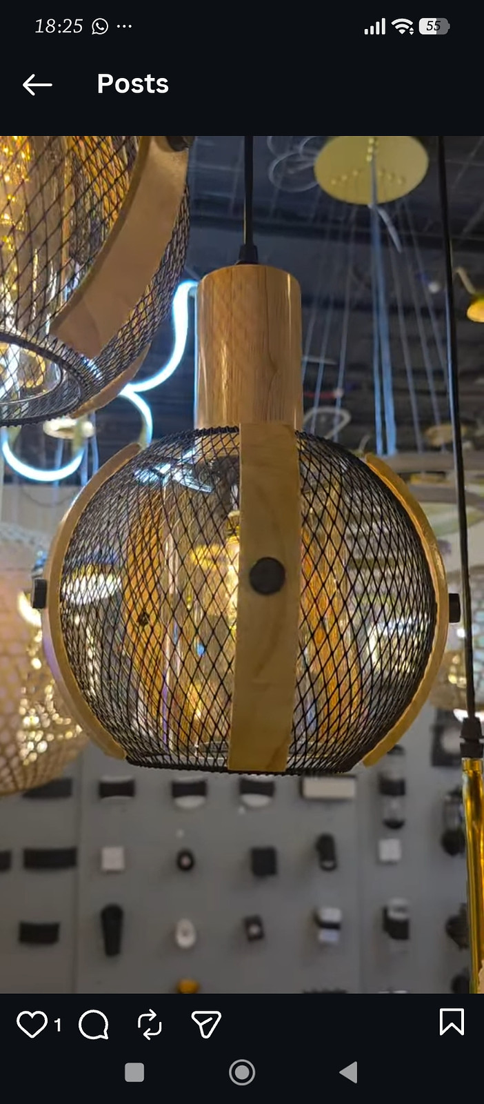 Mesh pendant light 