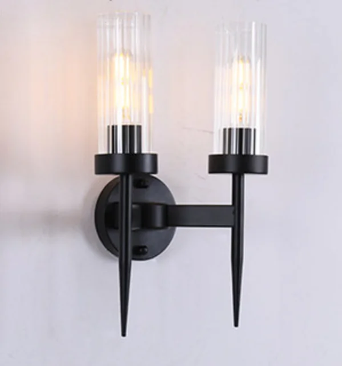 Double flute wall light