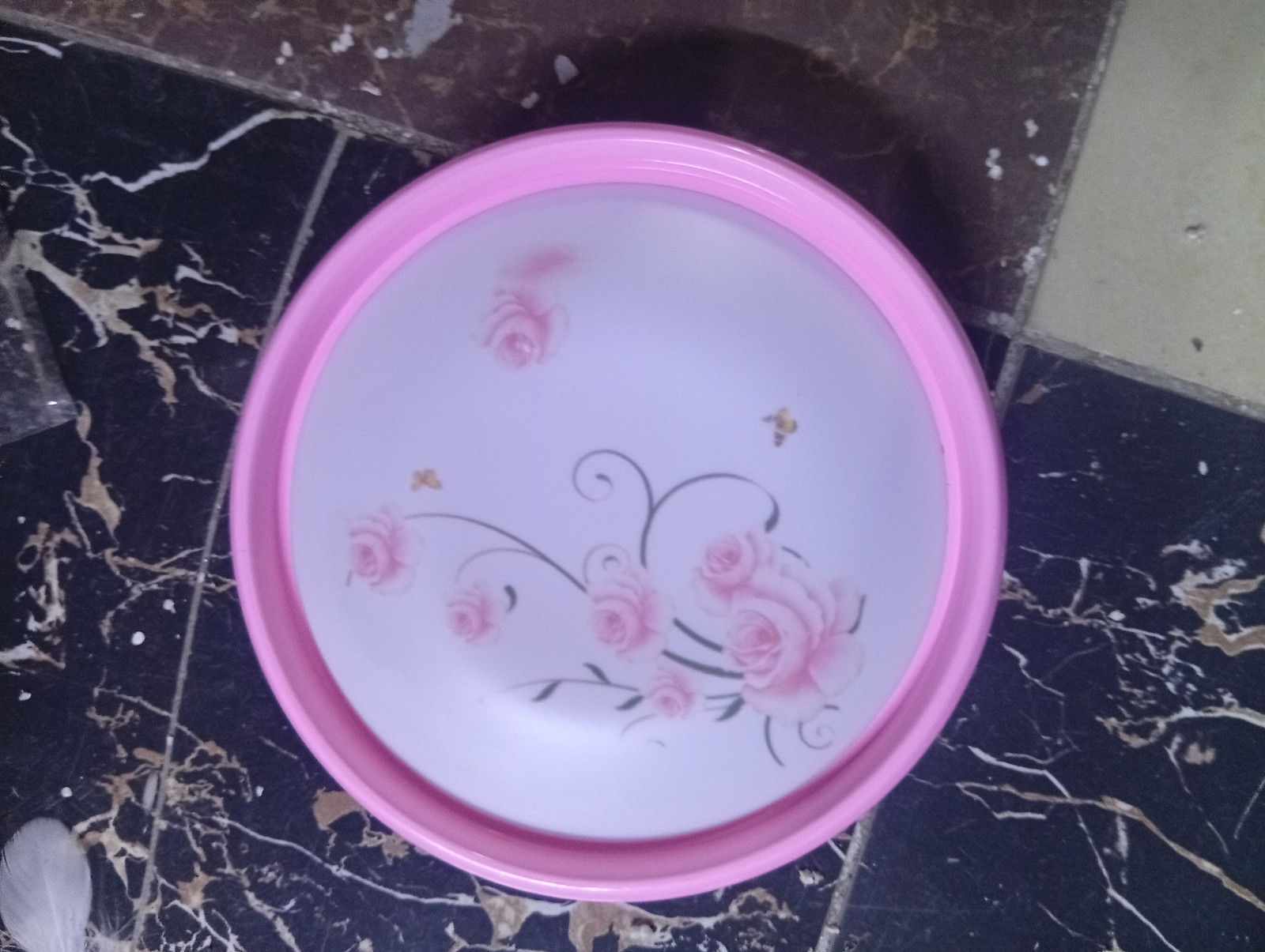 Pink ceiling light 