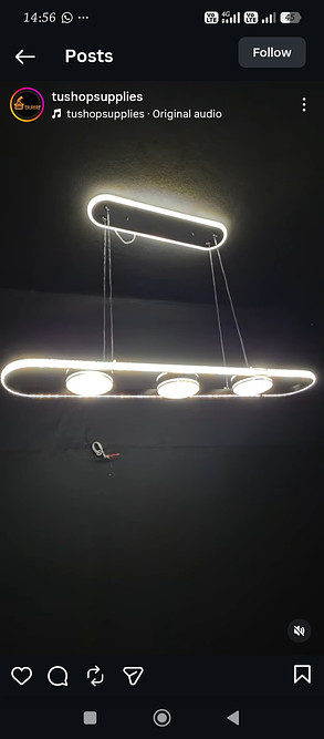 Led dining chandelier 