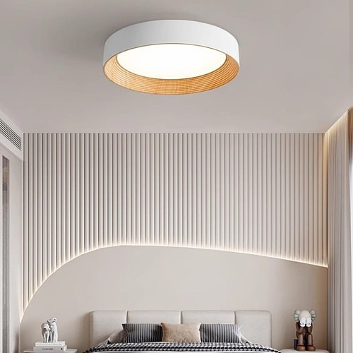Led ceiling light white+gold