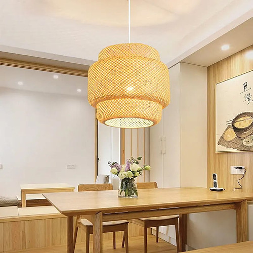 Bamboo pendant light 