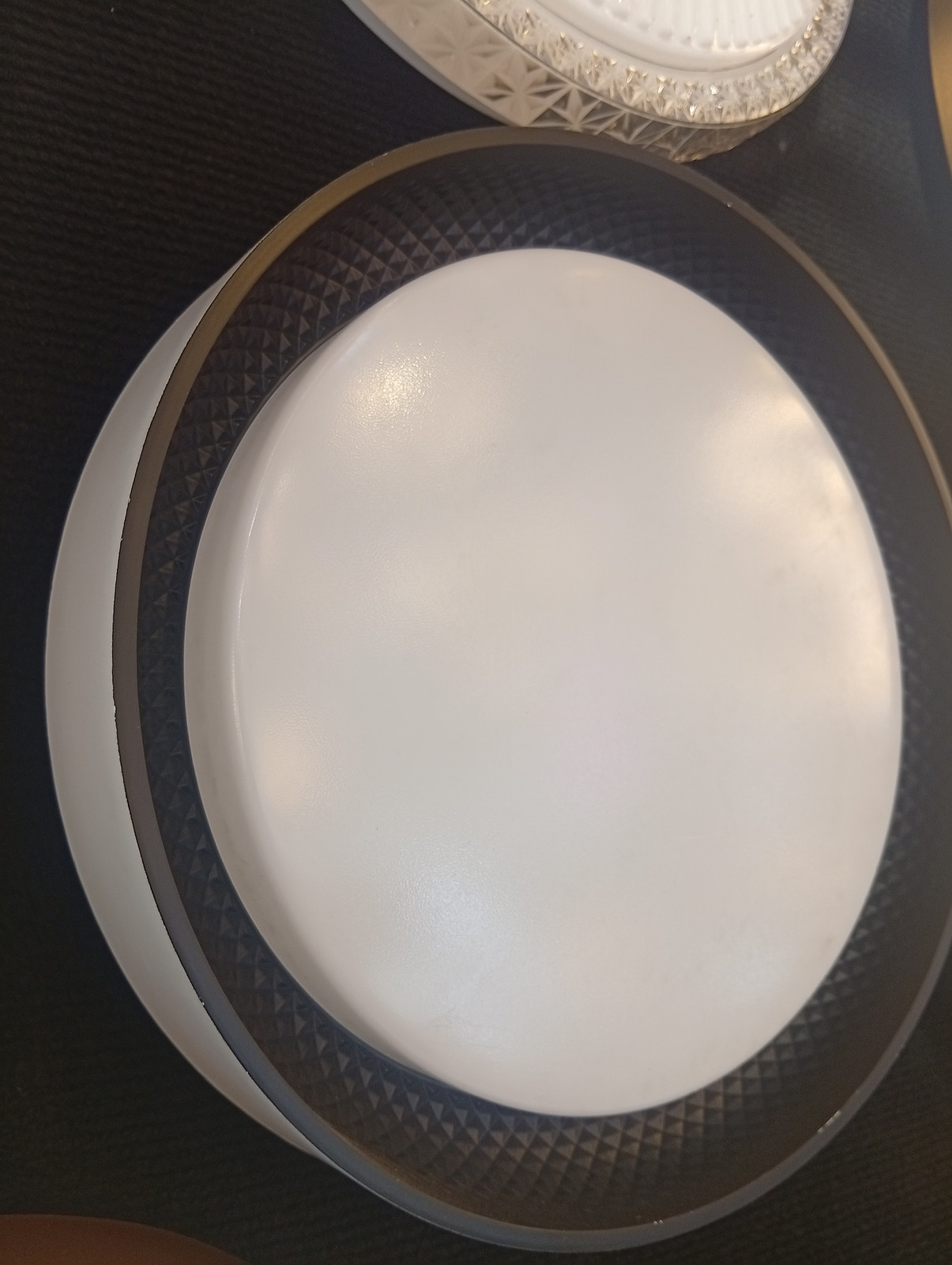 Led ceiling light white+black 