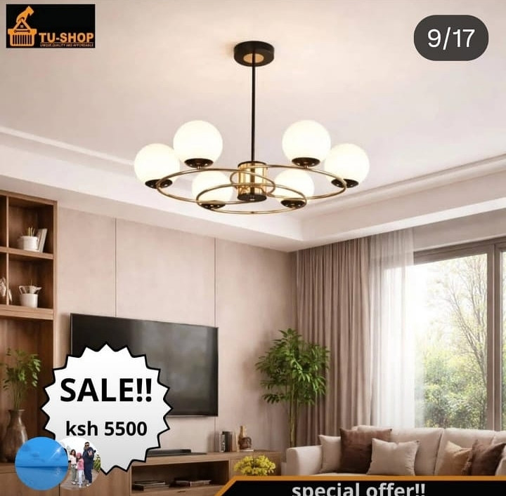 Nordic glass chandelier 