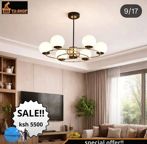 Nordic glass chandelier 