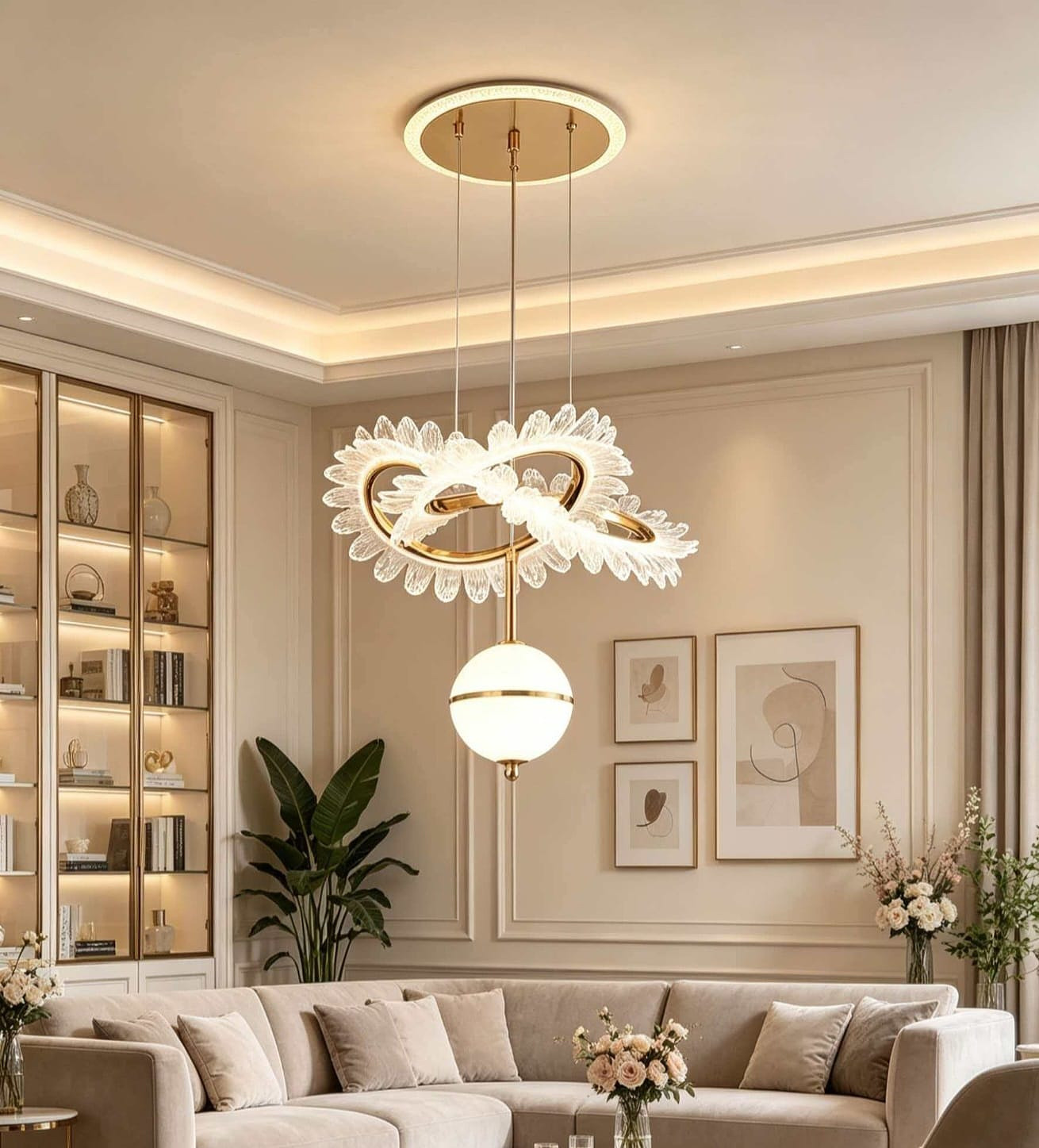 Led modern chandelier light 