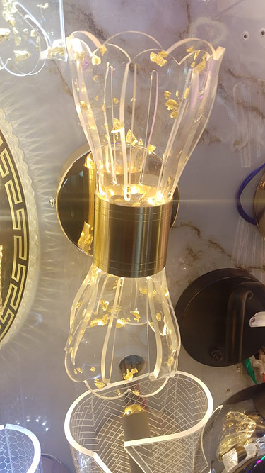 Crystal led wall bracket light 