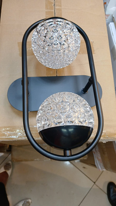 Modern double ball wall bracket 
