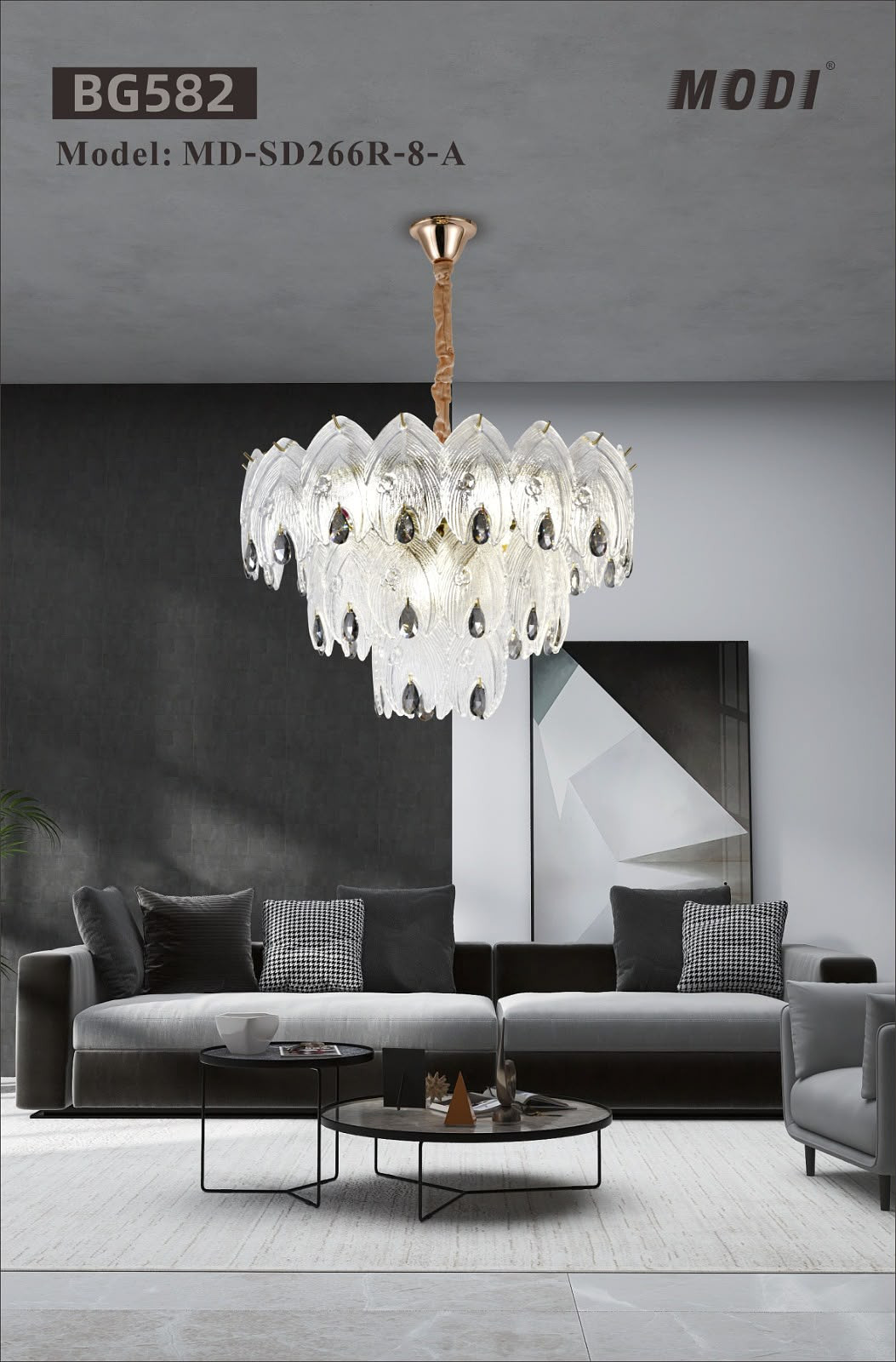 Crystal chandelier light 