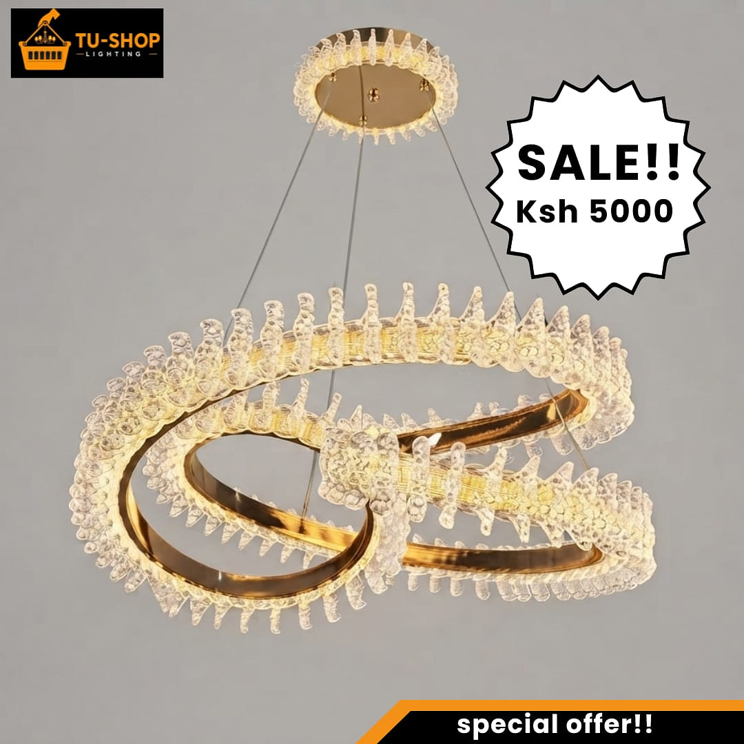 Modern chandelier tricolor 