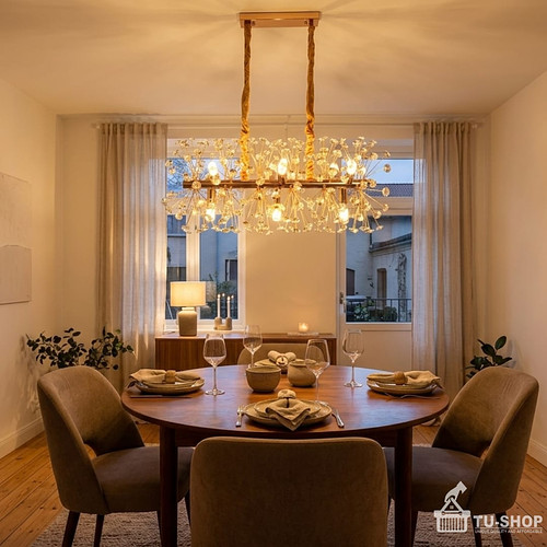 Crystal spike chandelier 