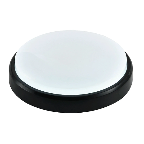 Round bulkhead black 24w