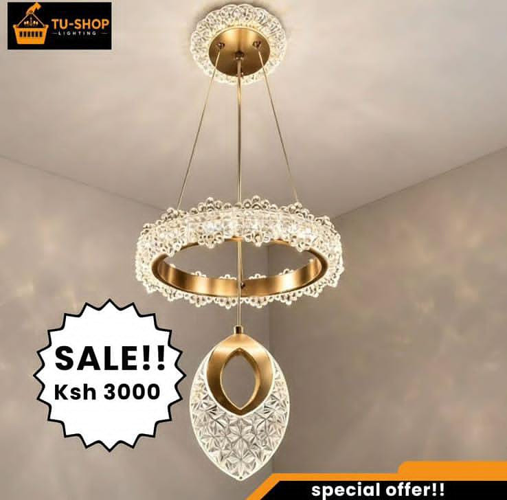 LED tricolour mini chandelier 
