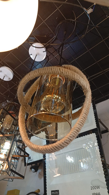 Vintage rope pendant