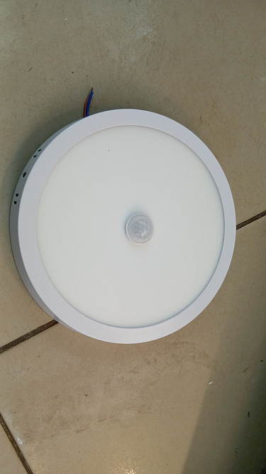 Round motion sensor light