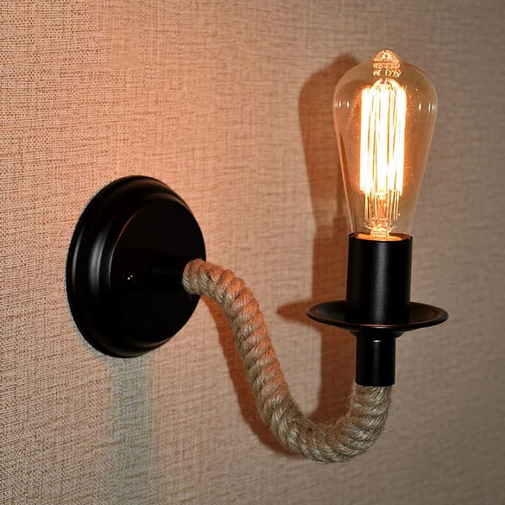 Rope wall bracket light