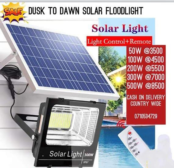 Solar flood light 500W