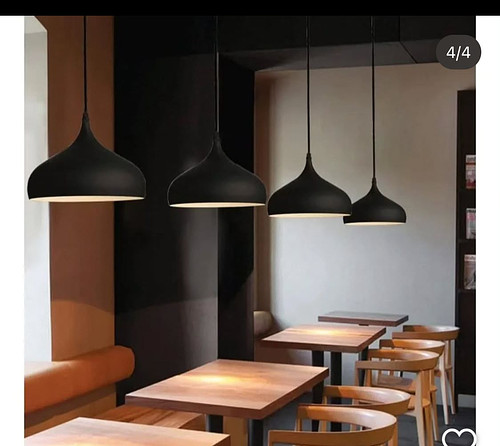 Metallic pendant light 