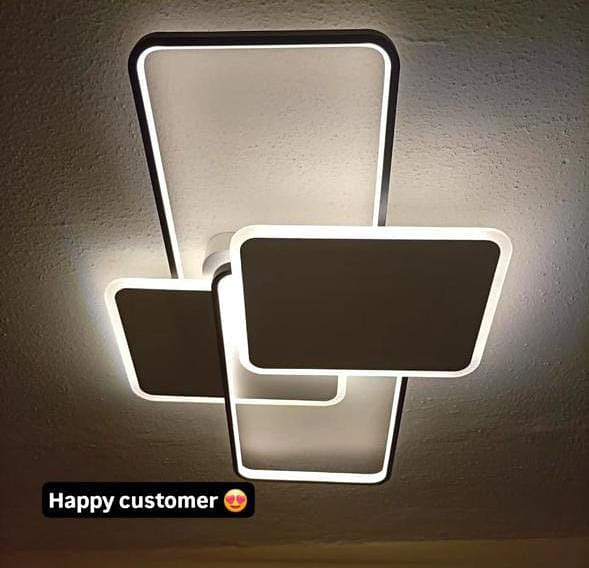 Modern square 4/1 led ceiling light 