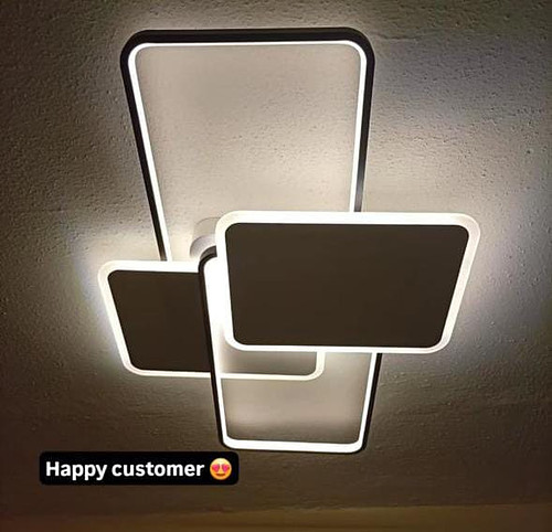 Modern square 4/1 led ceiling light 