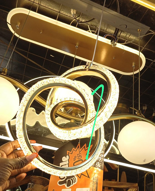 Mini coiled chandelier 