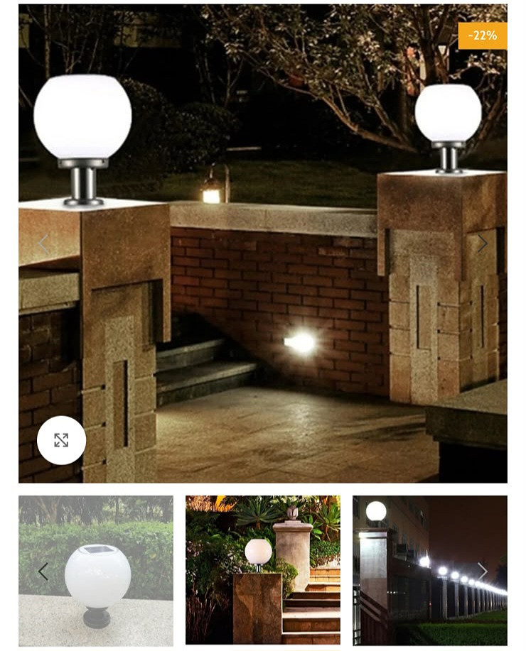 Solar pillar light