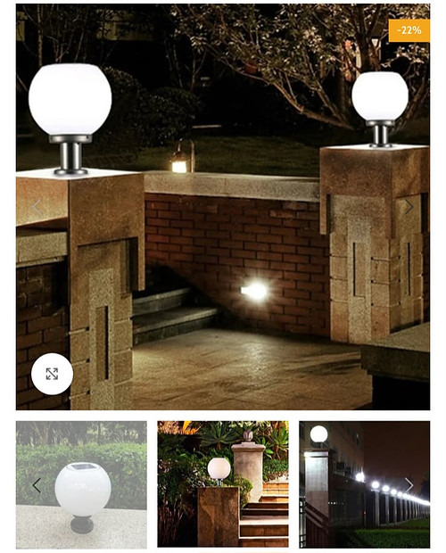 Solar pillar light