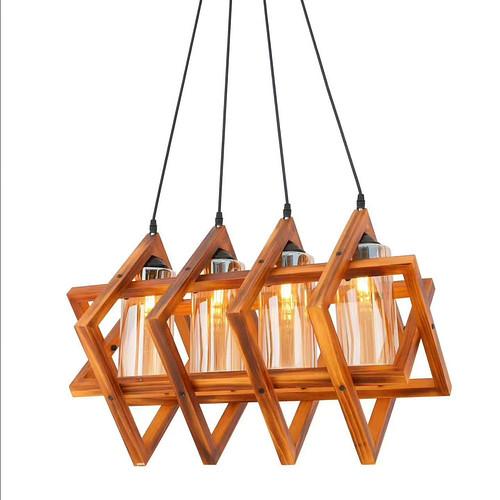 Dining wooden chandelier 