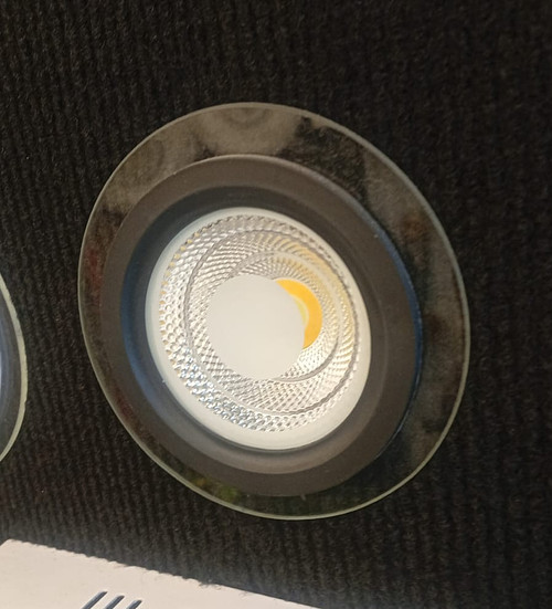 Glass panel downlighter 