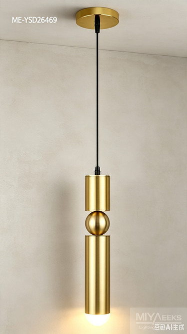 Led rod hang light