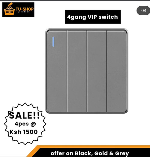 Pearlit 4gang switch @