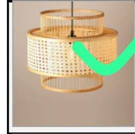 Vintage bamboo chandelier 