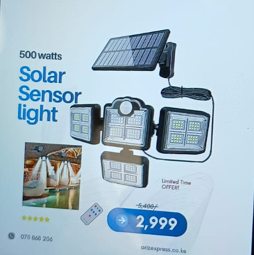 Solar sensor light 500w
