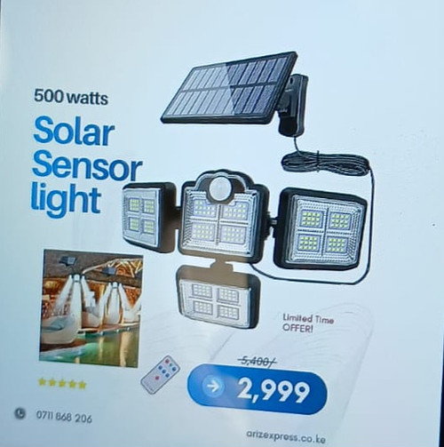 Solar sensor light 500w