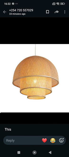 Vintage bamboo chandelier 