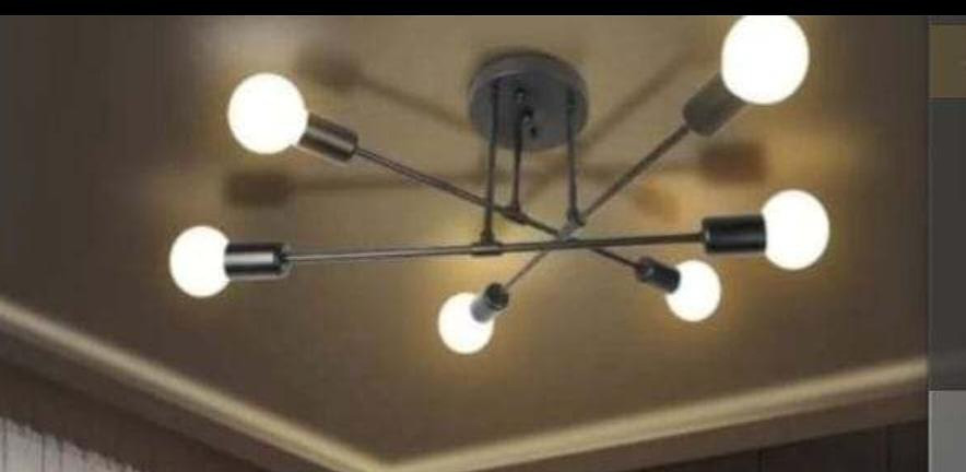 6arm sputnik chandelier light