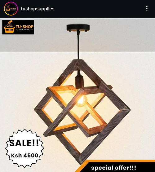 Vintage wooden pendant 