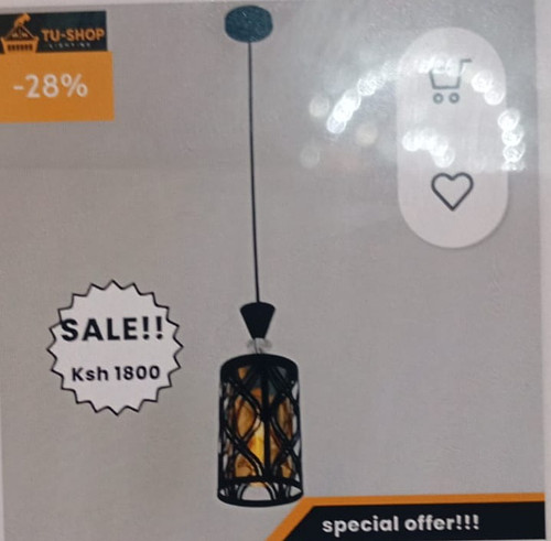 Vintage metallic pendant light 