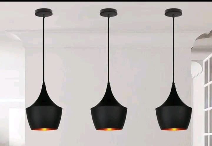 Single metallic bowl hanging pendant 