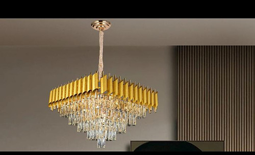 Tri-ang crystal chandelier 