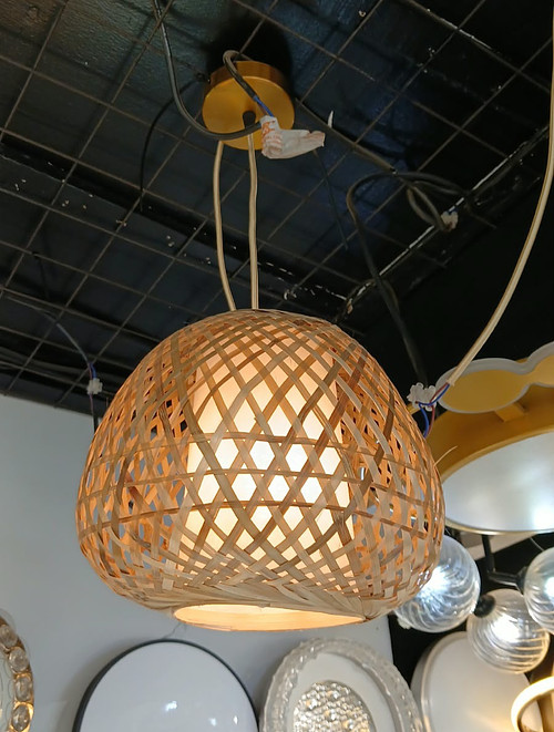 Mini bamboo chandelier 