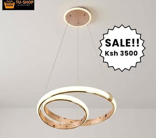 Spiral ring chandelier 