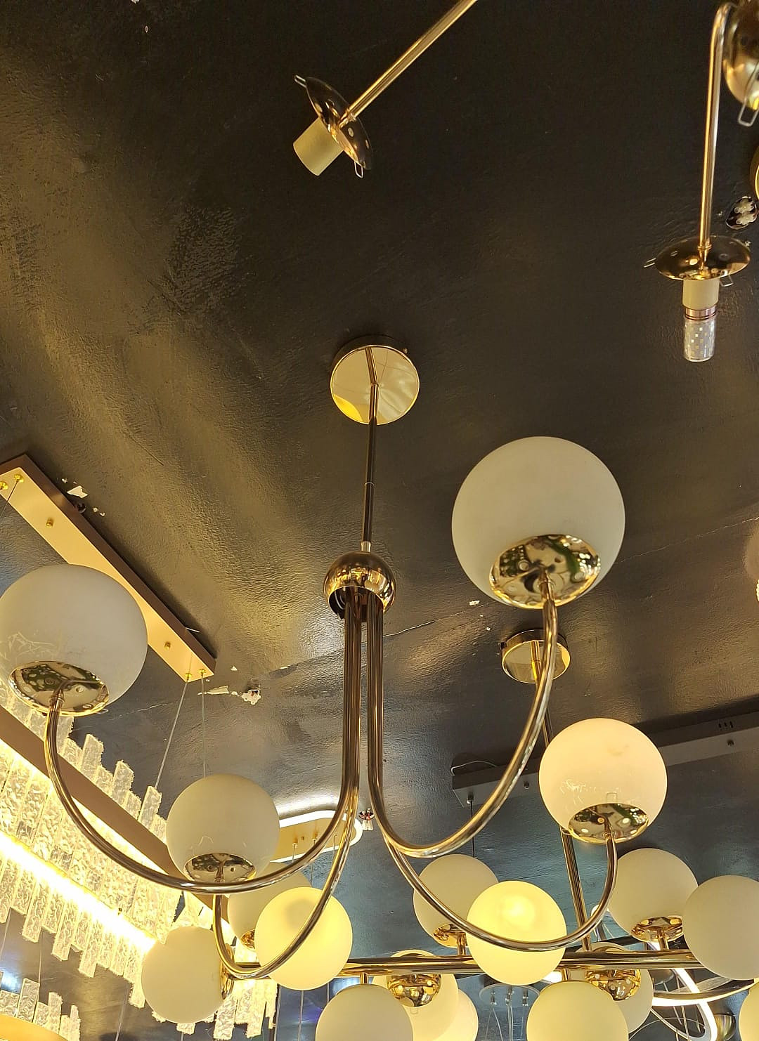 Nordic chandelier light gold