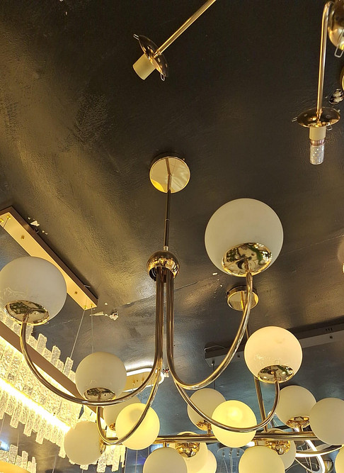Nordic chandelier light gold