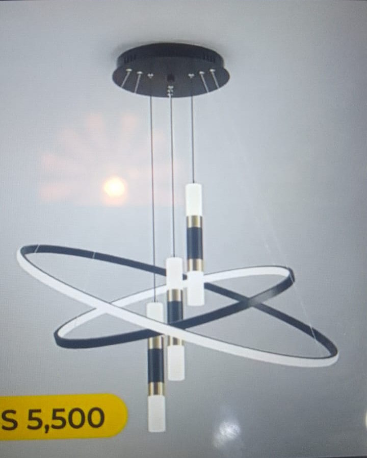 Modern spiral chandelier 3rod