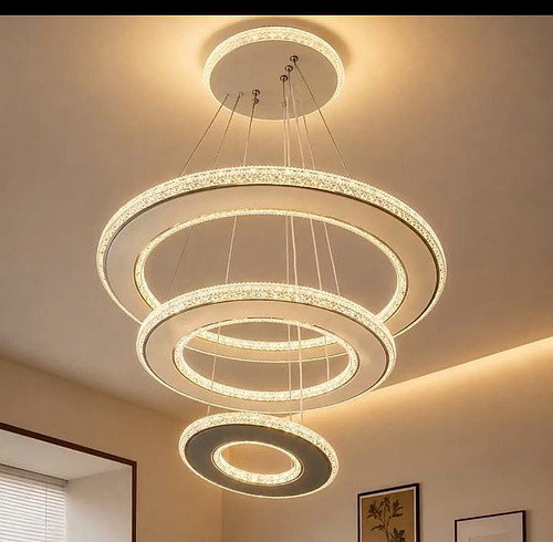 3 round ring chandelier 