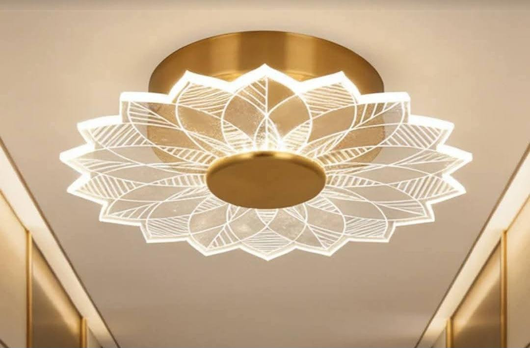 Modern floral mini ceiling light 