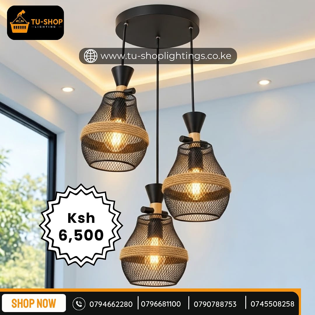 Modern mesh pendant light