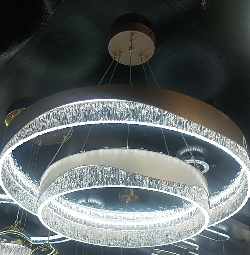 Led 2ring round chandelier 